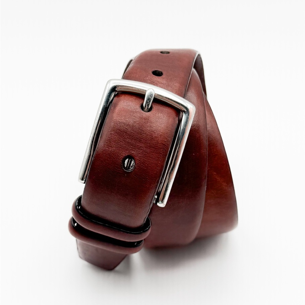 POLO Ralph Lauren Italian Leather Belt Men’s 36/90 Brass Buckle - Picture 6 of 13